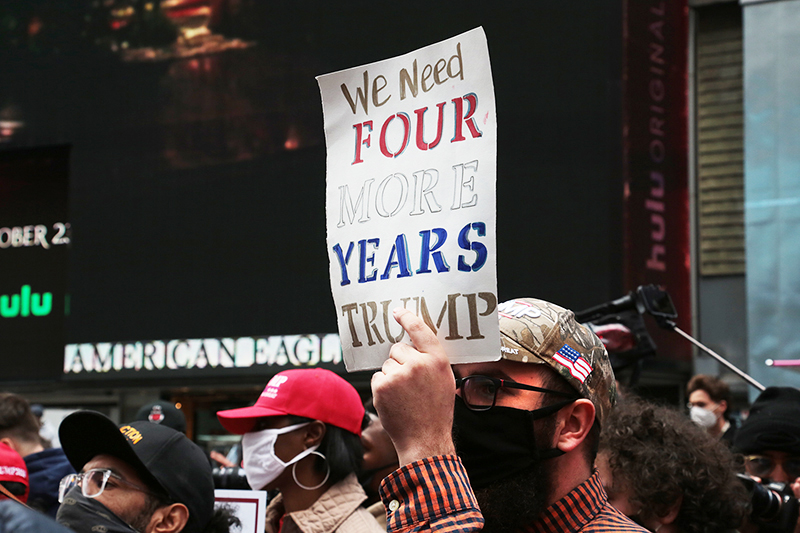 Trump Rally and Protest : Times Square : New York :  Events : Photo Projects :  Richard Moore Photography : Photographer : 